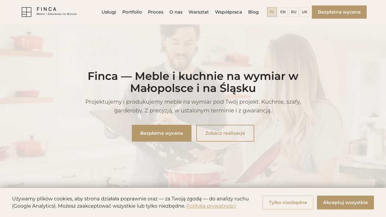 Podgląd strony Finca – meble na wymiar